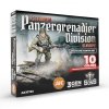 AK Interactive AK11781 GERMAN PANZERGRENADIER DIVISION, EUROPE – WARGAME STARTER SET – 10 COLORS & EXCLUSIVE FIGURE (GERMAN MACHINE GUNNER)